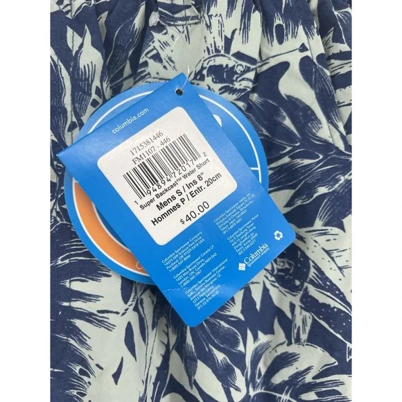 Columbia Super Backcast Water Shorts Mens Small 8" Inseam 30 New NWT - Picture 2 of 4